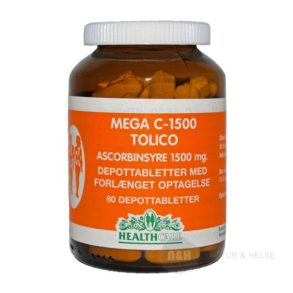 Mega C 1500 mg Tolico 80 stk.